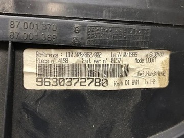 9630372780 PŘÍSTROJOVÁ DESKA 2.0 16V 97 1999 PEUGEOT 406 COUPE (8C)