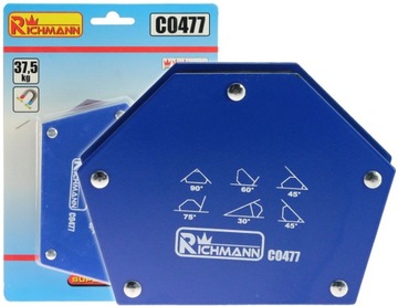 KĄTOWNIK SPAWALN MAGNETYCZNY 6-kąt 37,5kg RICHMANN