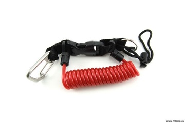 спиральный ретрактор для дайвинга с глазком-карабином