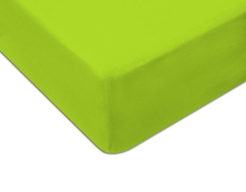 Prześcieradło z gumką jersey 220x200 jasna zieleń