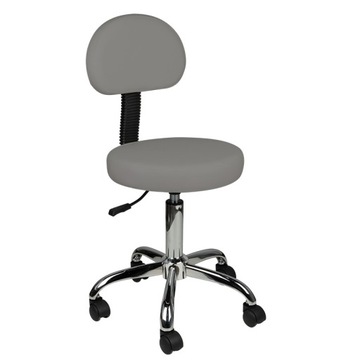 Косметический регулируемый табурет 001B Black High