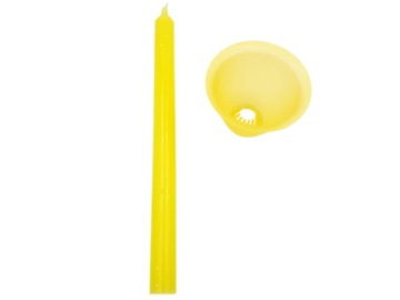 ŚWIECA Z OSŁONKĄ ŻÓŁTA - PASCHALIK