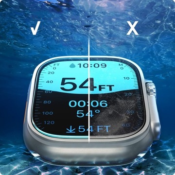 Закаленное стекло для Apple Watch Ultra 1/2 Gen. 49 мм, Spigen Glas.TR EZ Fit