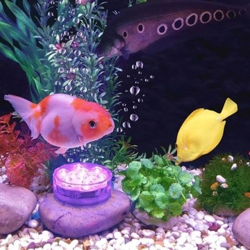 ВОДОНЕПРОНИЦАЕМАЯ ЛАМПА 10 СВЕТОДИОДНЫХ RGB ПОДСТАВКА ДЛЯ ДИСТАНЦИОННОГО УПРАВЛЕНИЯ x2
