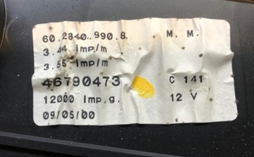 LANCIA LYBRA 1.9 JTD PŘÍSTROJOVÁ DESKA 46790473