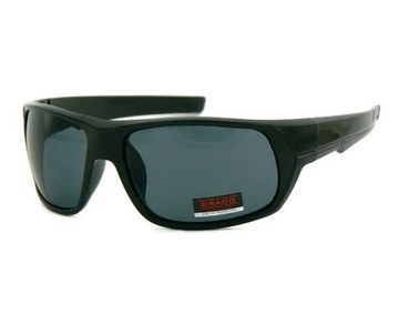 Słoneczne OKULARY Męskie Sport Rower czarne UV400