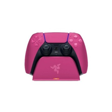 Универсальная подставка для быстрой зарядки Razer для PlayStation 5, розовая