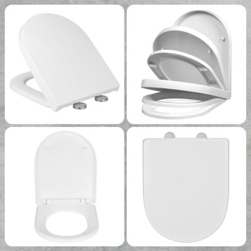 Сиденье для унитаза Медленно закрывающееся Жесткое съемное универсальное прочное унитаз премиум-класса