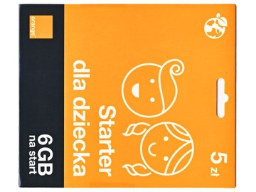 Starter ORANGE Free Kids 5 zł + 6 GB