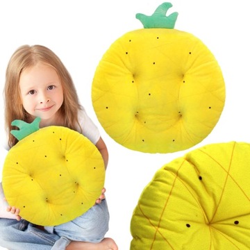 MIĘKKA PODUSZKA PLUSZOWA 35cm PRZYTULANKA DO SPANIA PRZEDSZKOLA ŻŁOBKA OWOC