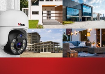 XBLITZ ARMOR 4MP Уличная вращающаяся IP-камера Wi-Fi 2560x1440 6X ZOOM 25FPS