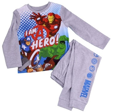 Piżama chłopięca 7 lat Avengers Hulc Kapitan Ameryka Iron Man Thor 122 cm