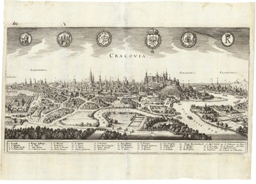 KRAKÓW PANORAMA 30x40cm 1640 r. M15