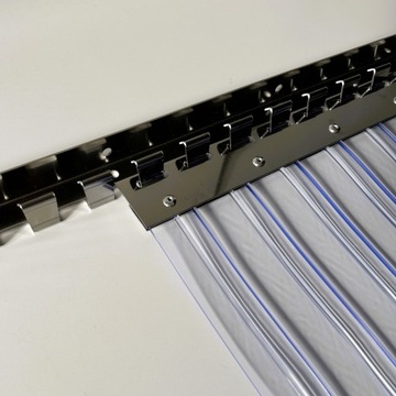 Занавеска ремня S: 175 см x H: 350 см, ребристые ремни ПВХ 300x3 мм