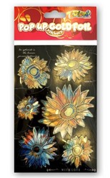 Наклейки вінілові золотий SUNFLOWERS PENMATE