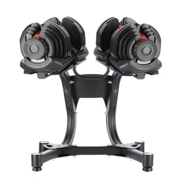 Stojak STR10 PRO + 2x sztangielka hantelki regulowane SR80 37,4 kg