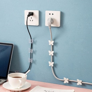 Декоративный держатель кабеля в форме листа (9 шт.)