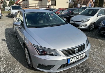 Seat Leon III ST Facelifting 1.5 EcoTSI 150KM 2019 Seat Leon Bezwypadkowy, Serwisowany, zarejestr...