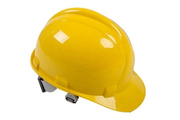 KASK OCHRONNY HEŁM BHP BUDOWLANY ROBOCZY ŻÓŁTY HDPE 53-62 CM