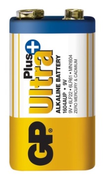 Щелочная батарея GP ULTRA PLUS 9V 6F22 1604AUP