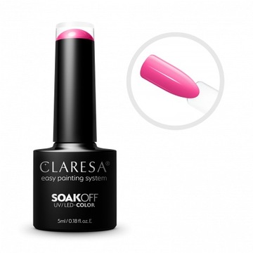 Лак гибридный CLARESA РОЗОВЫЙ 519 UV/LED 5г