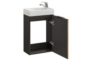 ПОДВЕСНОЙ ШКАФ ДЛЯ ВАННОЙ С РАКОВИНОЙ 40 СМ ДУБ ВОТАН