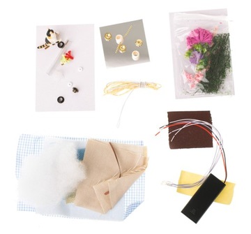 РЕТРО ДЕРЕВЯННЫЙ КУКОЛЬНЫЙ ДОМ + МЕБЕЛЬ