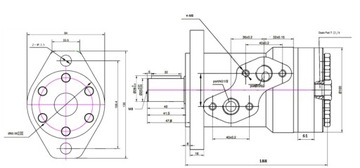 silnik hydrauliczny wiertnicy do minikoparki