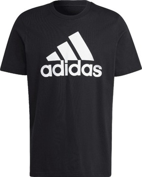 KOSZULKA MĘSKA ADIDAS ESSENTIALS SINGLE JERSEY BIG LOGO CZARNO-BIAŁA r 2XL