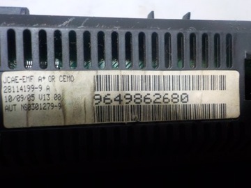 PEUGEOT 307 1.6 HDI 2003 ДИСПЛЕЙ 9649862680