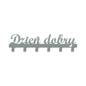 Wieszak na ubrania Dzień dobry 60 cm srebrny