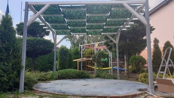 РЕМЕНЬ САДОВОГО СОЛНЕЧНОГО ПАРУСА ДЛЯ ПЕРГОЛЫ, САДОВЫЙ СОЛНЕЧНЫЙ ПАРУС НЕЗАВИСИМОГО РАЗМЕРА