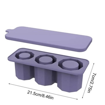 Silicone Ice Cube Tray for Stanley Ice Maker for Making 3 Hollow Cylinder I