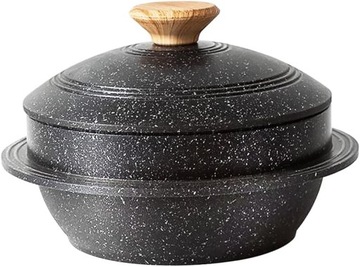 Garnek Miska z Pokrywką 20 CM Aluminiowy Koreański Bobikuke Z DEFEKTEM