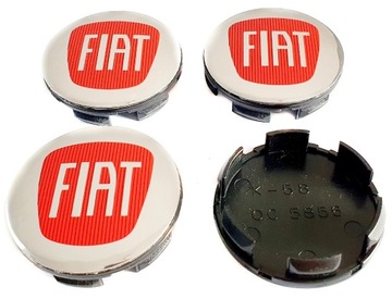 FIAT DEKIELKI KAPSLE DEKLE DO ALUFELG 57mm/53mm