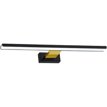 KINKIET ŁAZIENKOWY IP44 nad lustro CZARNO-ZŁOTY 60 cm 13,8W LAMPA modern