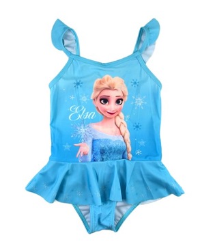 JEDNOCZĘŚCIOWY STRÓJ KĄPIELOWY DZIEWCZĘCY KRAINA LODU ELSA FROZEN 104/110