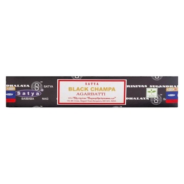 BLACK CHAMPA Kadzidełka Oczyszczające SATYA 15g