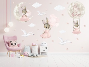 НАСТЕННЫЕ НАКЛЕЙКИ PASTEL BUNNY MIX № 1