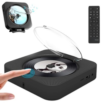 Rádio Aux Usb Fm Bílý MP3 Přehrávač CD Reproduktor Bluetooth Unikátní Design