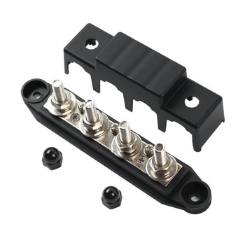 LISTWA BLOK MASY BUSBAR 12V 250A SRUBY 4 x M8, 2sztuk