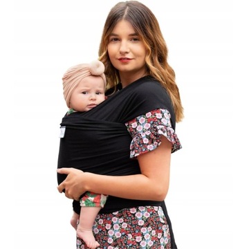 CHUSTA DO NOSZENIA DZIECKA 4-KIERUNKOWA ROZCIĄGLIWA BEZPIECZNA NOWORODKÓW