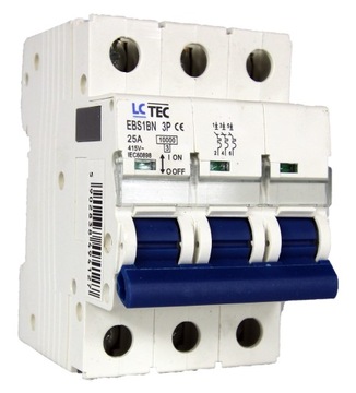 EBS1BN OGRANICZNIK MOCY 3P 25A 10kA LCTEC