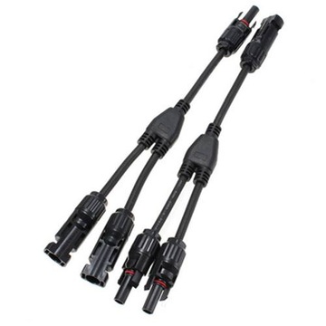ZŁĄCZE MC4 DWÓJNIK PARA Ż/M komplet do 2 paneli