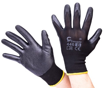 1x RĘKAWICE RĘKAWICZKI ROBOCZE NITRYL roz.11 XXL