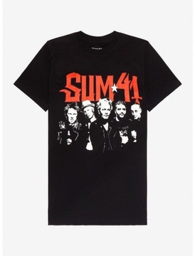 Sum 41 Group Photo Boyfriend Dziewczęca koszulka KOSZULKA T-Shirt