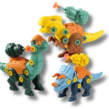 Конструктор ДИНОЗАВРЫ для скручивания блоков аккумуляторных отверток