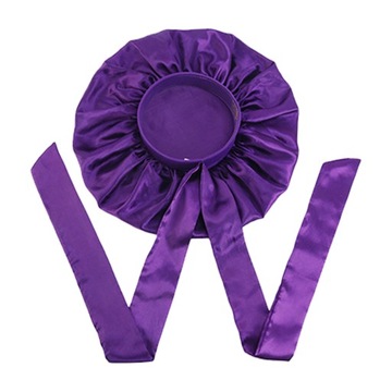 Satin Bonnets Sleep Hat Women Satin Bonnets Purple