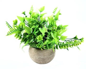 ИСКУССТВЕННЫЕ ЦВЕТЫ В ГОРШКЕ, ДЕКОРАТИВНОЕ РАСТЕНИЕ 20 см