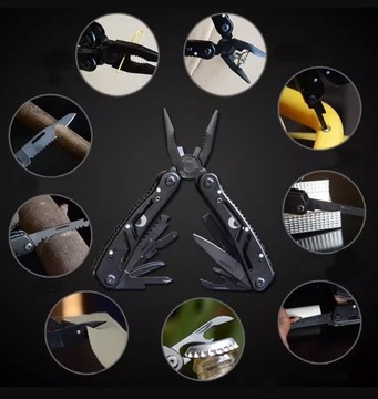 MULTITOOL МНОГОФУНКЦИОНАЛЬНЫЙ ИНСТРУМЕНТ 13 В 1 НАБОР ДЛЯ ВЫЖИВАНИЯ С НАСАДКАМИ В КОРПУСЕ